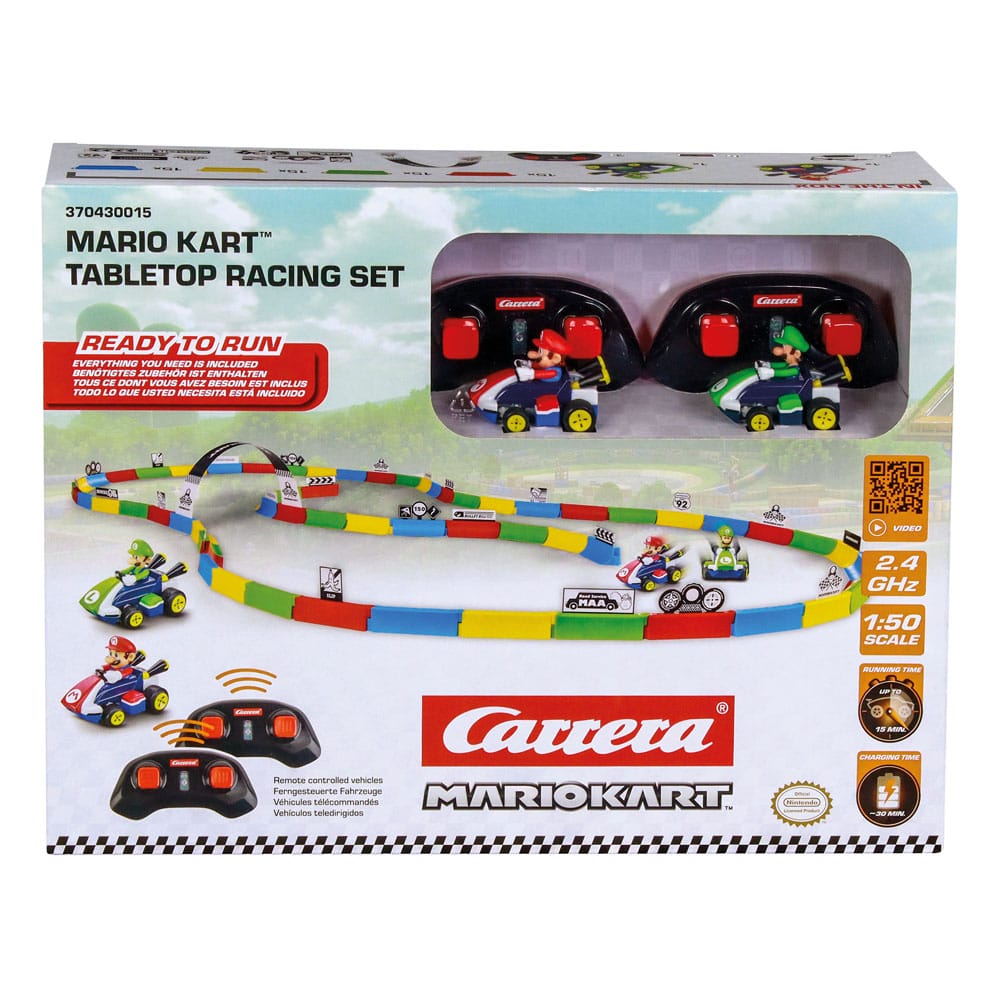 Super Mario Kart RC Remote Controlled Car 1/43 2.4GHz Tabletop Racing Set Mario